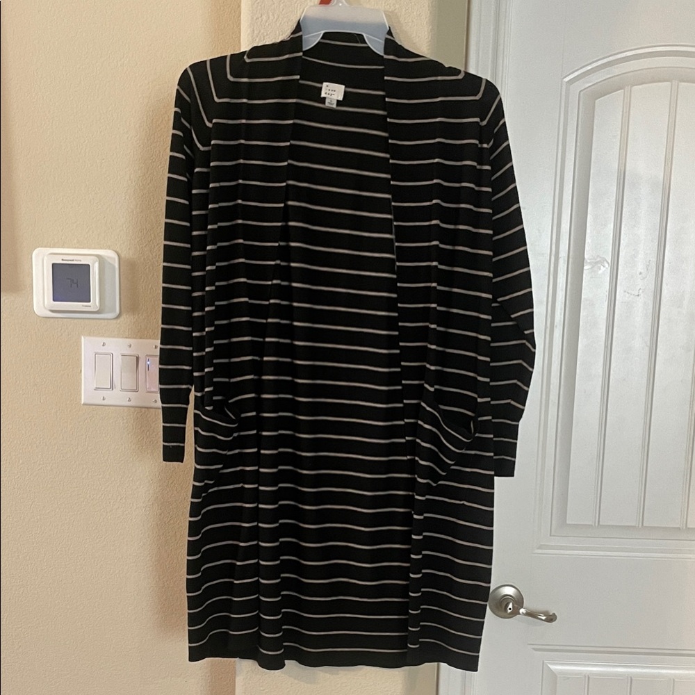 a new day Black and White Striped sweater